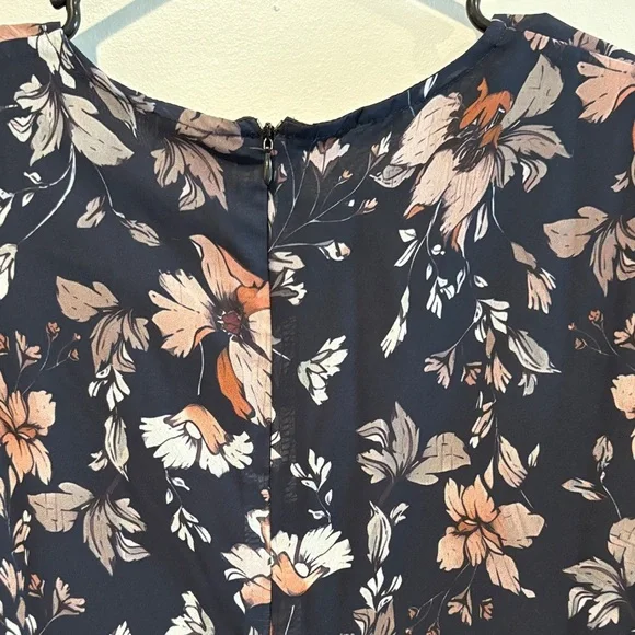 Navy Floral Maxi Dress - Picture 8 of 8